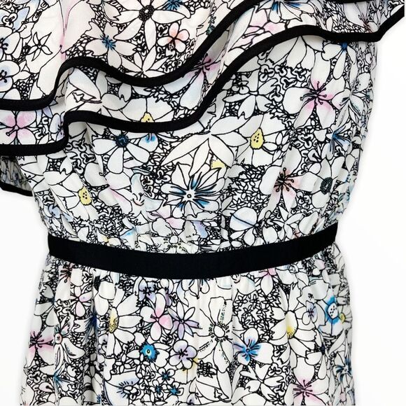 LIKELY • One-Shoulder Asymmetrical Floral Dress - Picture 6 of 14